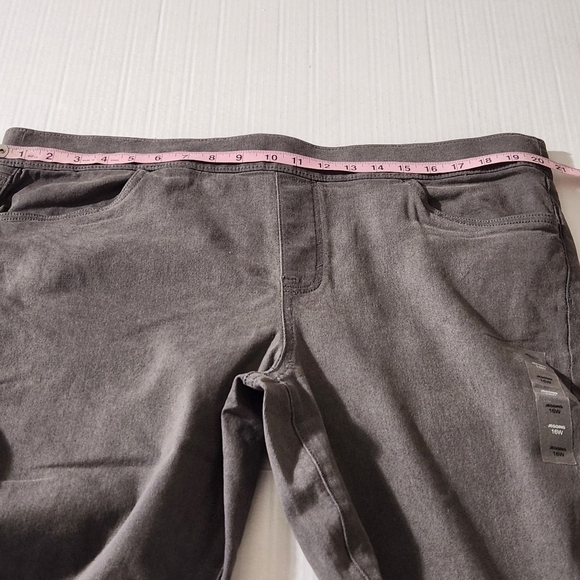 Sonoma Plus Goods For Life Jeggings Grey Wash Fitted Breathable Stretch SZ 16W - Picture 10 of 15
